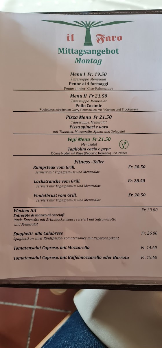 Menu Restaurant Il Faro Herrliberg-10