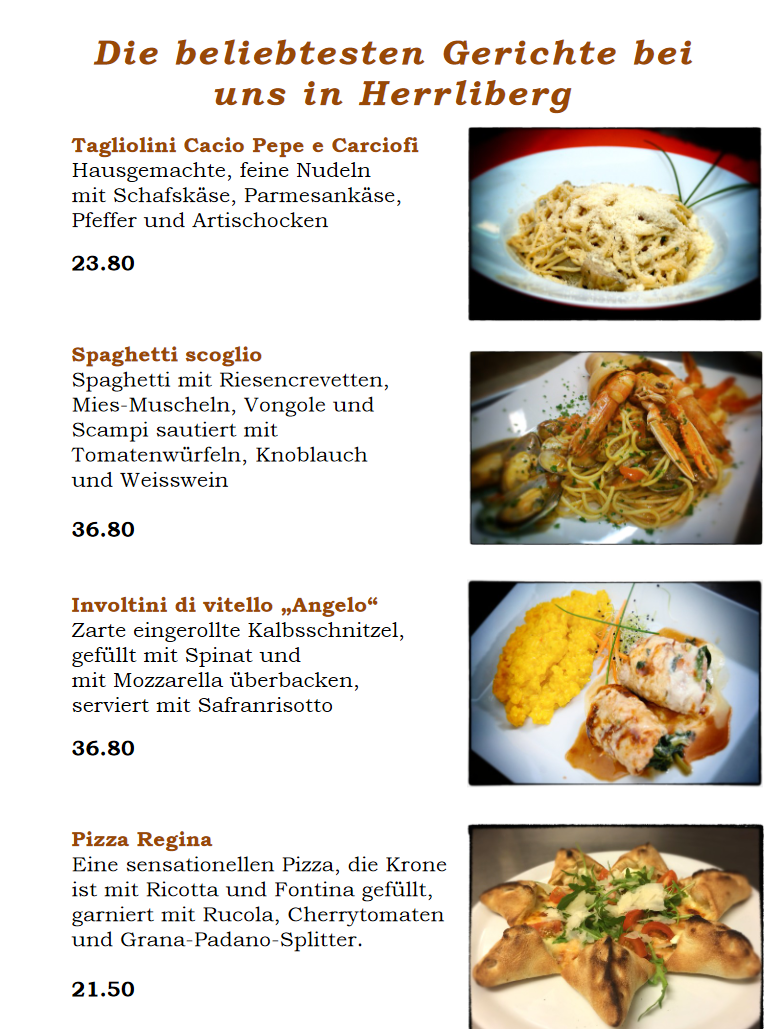 Menu Restaurant Il Faro Herrliberg-9